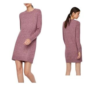Vero Moda Classic long sleeve wine color knit sweater dress size large